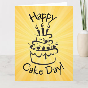 Happy Cake Day Notecard Bedankkaart
