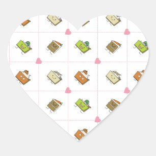 Happy Cakes en koekjes Hart Sticker