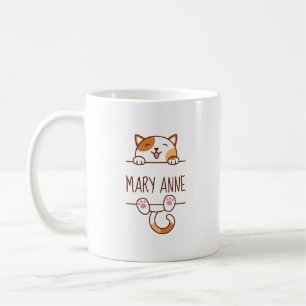 Happy Calico Cat Peking achter de douanenaam Koffiemok