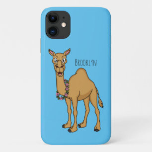 Happy camel cartoon illustratie iPhone 11 hoesje
