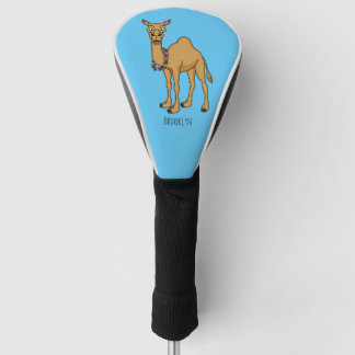 Happy camel cartoon illustratie golfheadcover