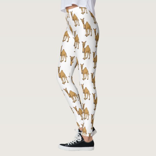 Happy camel cartoon illustratie leggings (Links)