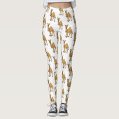 Happy camel cartoon illustratie leggings (Voorkant)