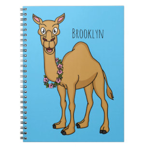 Happy camel cartoon illustratie notitieboek