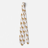 Happy camel cartoon illustratie stropdas (Voorkant)