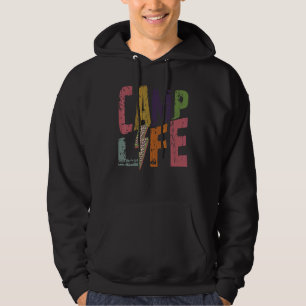 Happy Camp Life Leuk kamperen en wandelen Happy C Hoodie