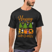 Happy Camp O Ween Halloween Camping Camper T-shirt (Voorkant)