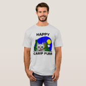 Happy Camp Spint Camper Cat Funny T Shirt (Voorkant volledig)