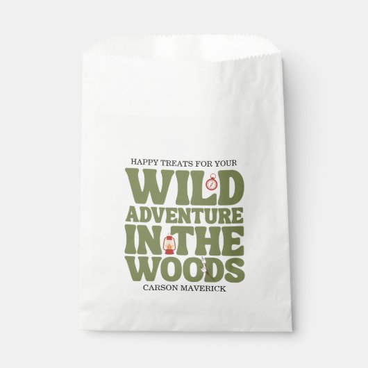 Happy Camper Adventure Birthday Bedankzakje (Voorkant)