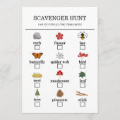 Happy Camper Adventure Birthday Scavenger Hunt Programma (Voorkant)