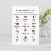 Happy Camper Adventure Birthday Scavenger Hunt Programma (Staand voorkant)