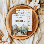 Happy Camper Adventure Boy Invitation Anniversaire