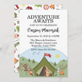 Happy Camper Adventure Verjaardag Kaart (Voorkant / Achterkant)