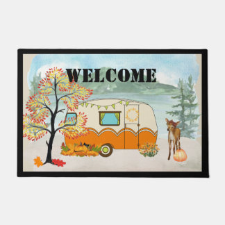 Happy Camper Autumn door deur Mat