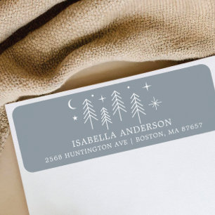 Happy Camper Baby shower Adres Etiket