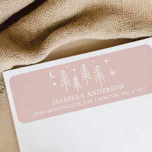 Happy Camper Baby shower Adres Etiket