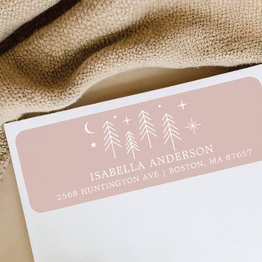 Happy Camper Baby shower Adres Etiket