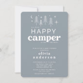Happy Camper Baby shower Uitnodiging (Voorkant)