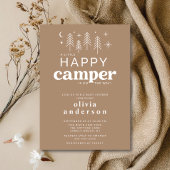 Happy Camper Baby shower Uitnodiging