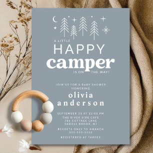 Happy Camper Baby shower Uitnodiging