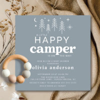 Happy Camper Baby shower Uitnodiging
