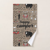 Happy Camper Bad Handdoek (Handdoek)