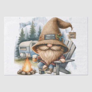 Happy Camper Beer Drink Gnome Tissuepapier