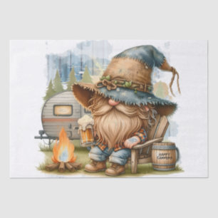 Happy Camper Beer Drink Gnome Tissuepapier
