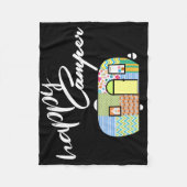 Happy Camper Blankets Fleece Deken (Voorkant)