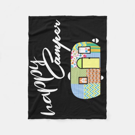 Happy Camper Blankets Fleece Deken (Voorkant)