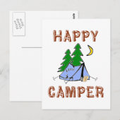 HAPPY CAMPER BRIEFKAART (Voorkant / Achterkant)
