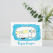 Happy Camper Briefkaart (Staand voorkant)