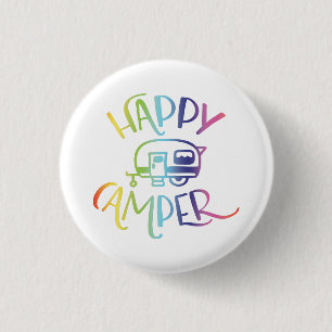 Happy Camper Bright Badge Ronde Button 3,2 Cm