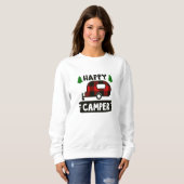 Happy Camper Buffalo Plaid Sweatshirt (Devant entier)