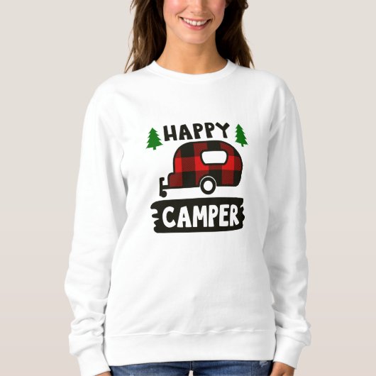 Happy Camper Buffalo Plays Sweatshirt (Voorkant)