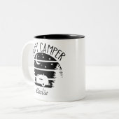 Happy Camper Café Mug Personnalisé (Devant gauche)