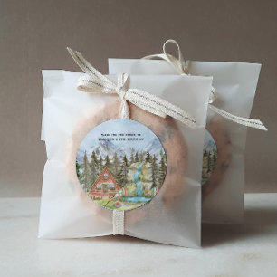 Happy Camper   Camp Birthday Party - Hartelijk dan Ronde Sticker