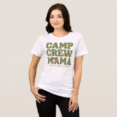 Happy Camper Camp Crew Mama's Birthday Tri-Blend Shirt (Voorkant volledig)