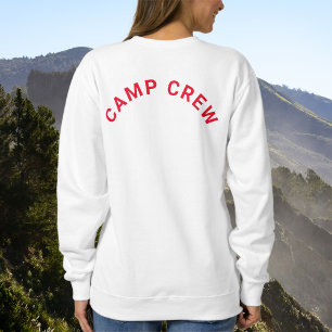 Happy Camper Camp Crew Retro Rood Wit Trui