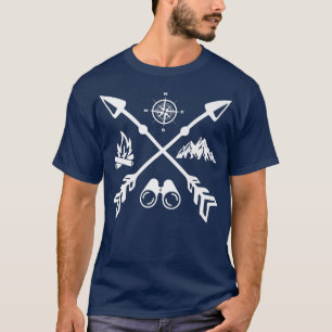 Happy Camper Camping Funny Gift Mannen Vrouwen Kin T-shirt
