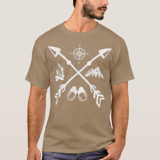 Happy Camper Camping Funny Gift Mannen Vrouwen Kin T-shirt