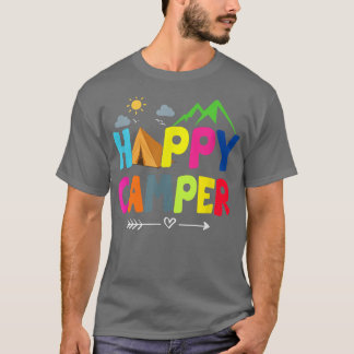 Happy Camper Camping Funny Gift T-shirt