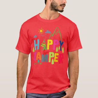Happy Camper Camping Funny Mannen Vrouwen T-shirt