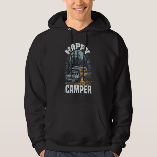 Happy Camper  Camping Graphic Tees for Men Women (Voorkant)