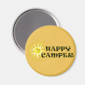 Happy Camper Camping Sunshine Magnet (Recto/Verso)
