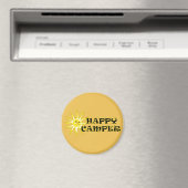 Happy Camper Camping Sunshine Magnet (In Situ (Lave-vaisselle))