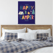 Happy Camper Canvas Print (Insitu (Slaapkamer))