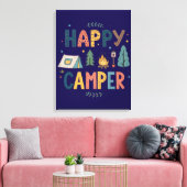 Happy Camper Canvas Print (Insitu (Woonkamer))