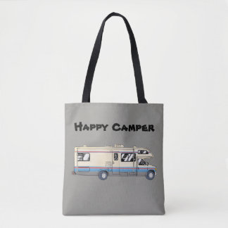 Happy Camper Canvas tas