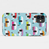 Happy camper caravan hippie retro patroon Case-Mate iPhone case (Achterkant (horizontaal))